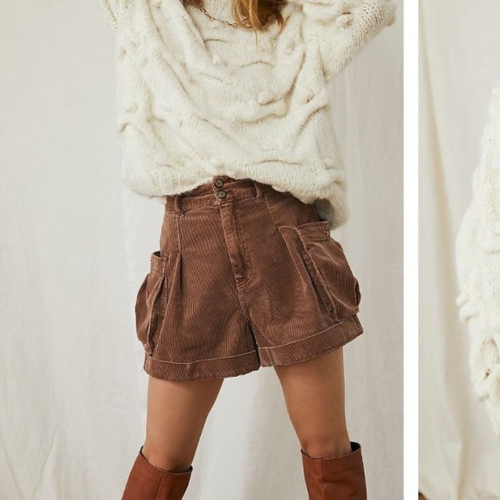 Free People Cord Shorts - Canyon Moon